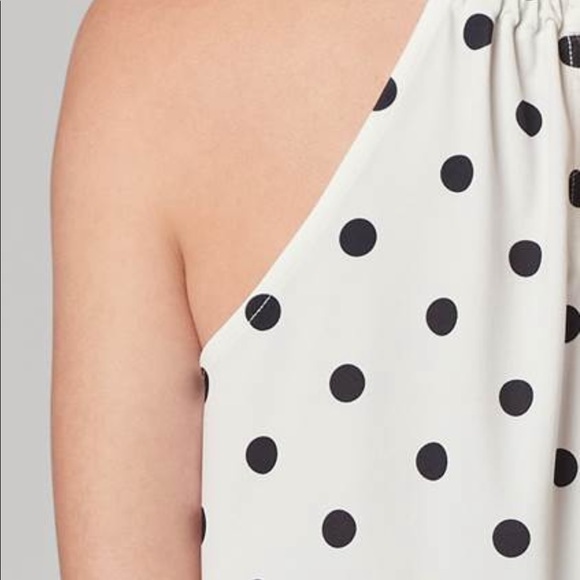 Black and white Polka Dot with Chain Detail Top size M Brand New - Picture 4 of 6